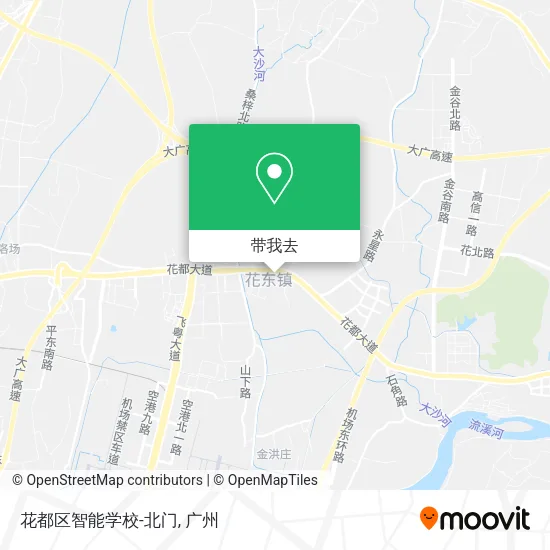 花都区智能学校-北门地图