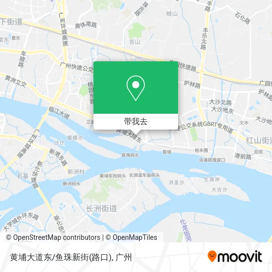 黄埔大道东/鱼珠新街(路口)地图