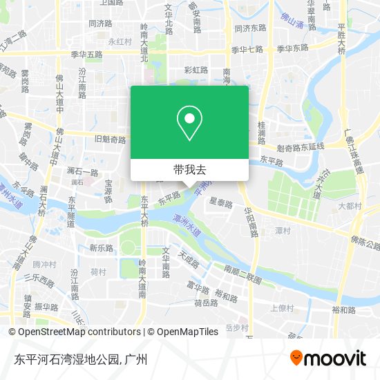 东平河石湾湿地公园地图