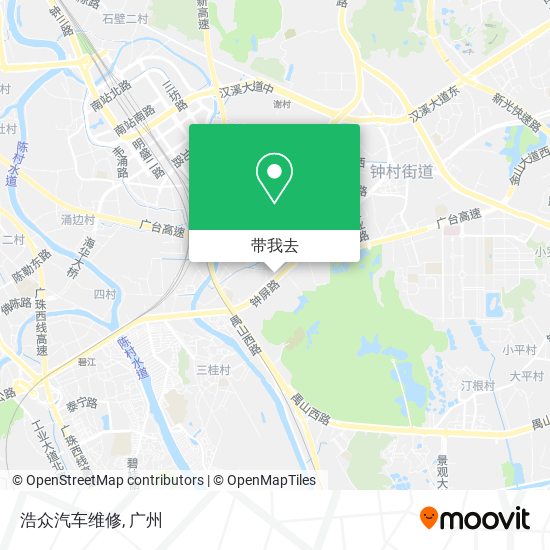 浩众汽车维修地图