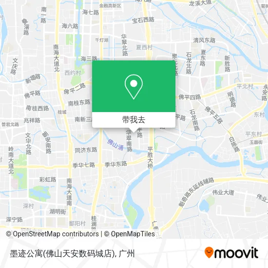 墨迹公寓(佛山天安数码城店)地图
