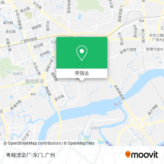 粤顺漂染厂-东门地图
