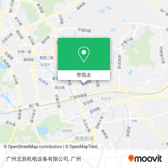 广州北辰机电设备有限公司地图
