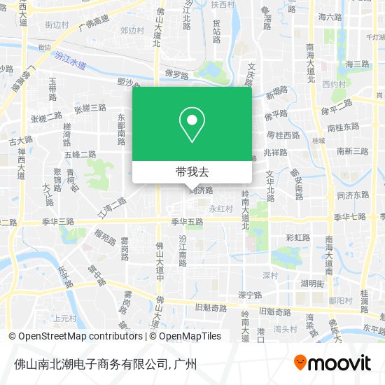 佛山南北潮电子商务有限公司地图