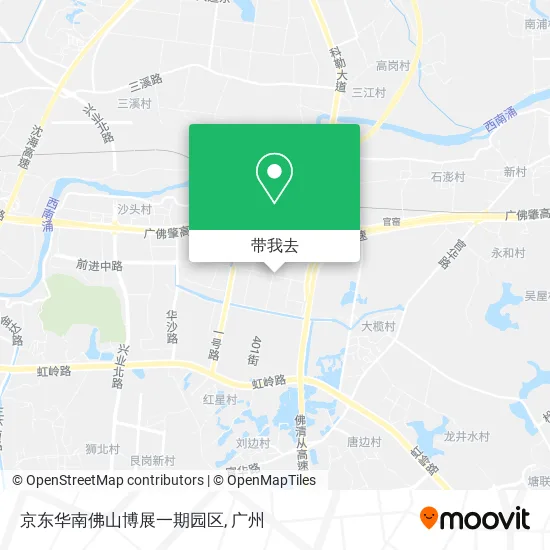 京东华南佛山博展一期园区地图
