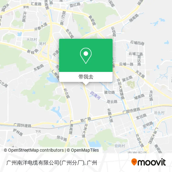 广州南洋电缆有限公司(广州分厂)地图