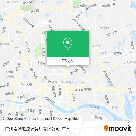 广州南洋电控设备厂有限公司地图