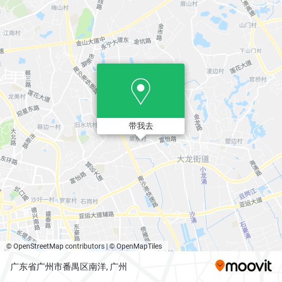 广东省广州市番禺区南洋地图