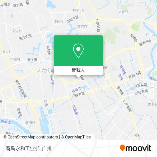 番禺永和工业邨地图
