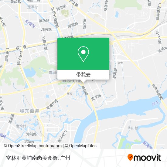 富林汇黄埔南岗美食街地图