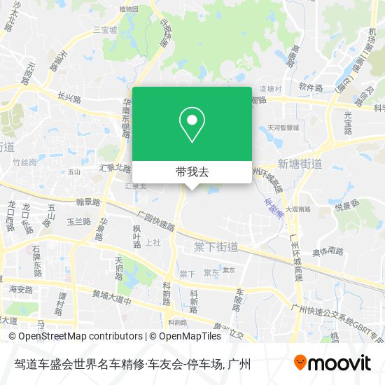 驾道车盛会世界名车精修·车友会-停车场地图