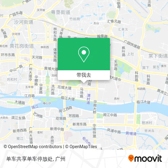 单车共享单车停放处地图