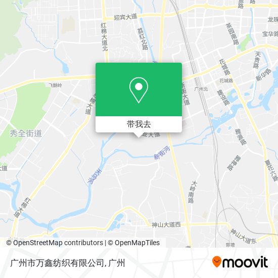 广州市万鑫纺织有限公司地图