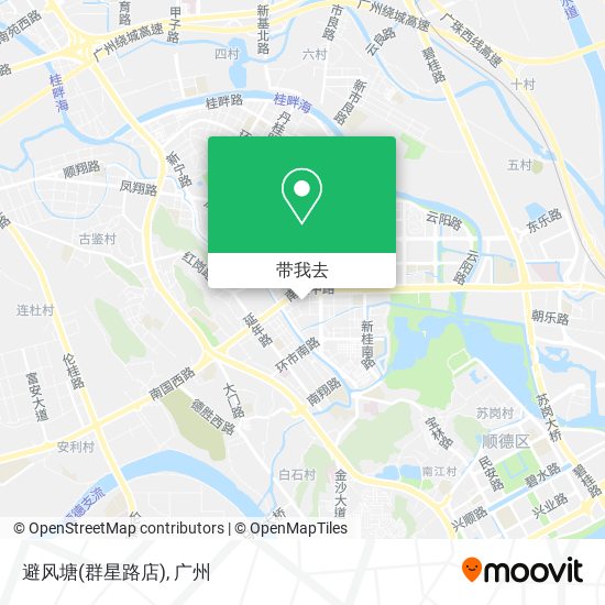 避风塘(群星路店)地图