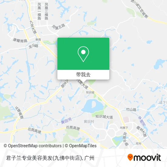 君子兰专业美容美发(九佛中街店)地图
