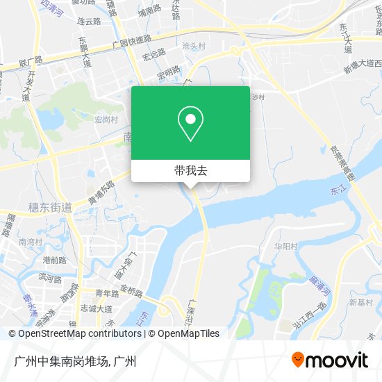 广州中集南岗堆场地图