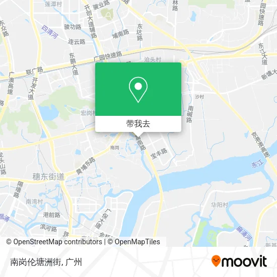 南岗伦塘洲街地图