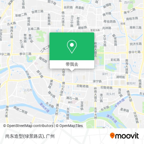 尚东造型(绿景路店)地图