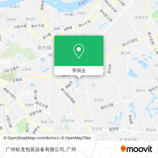 广州钜龙包装设备有限公司地图