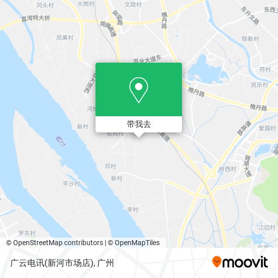 广云电讯(新河市场店)地图