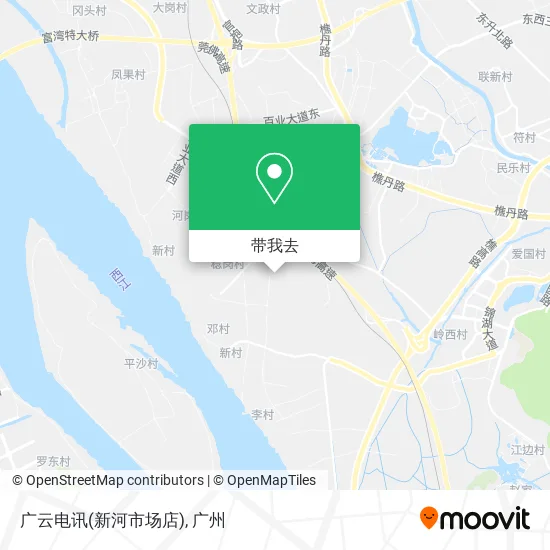 广云电讯(新河市场店)地图