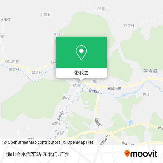 佛山合水汽车站-东北门地图