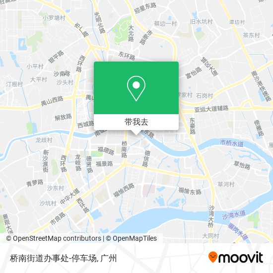 桥南街道办事处-停车场地图