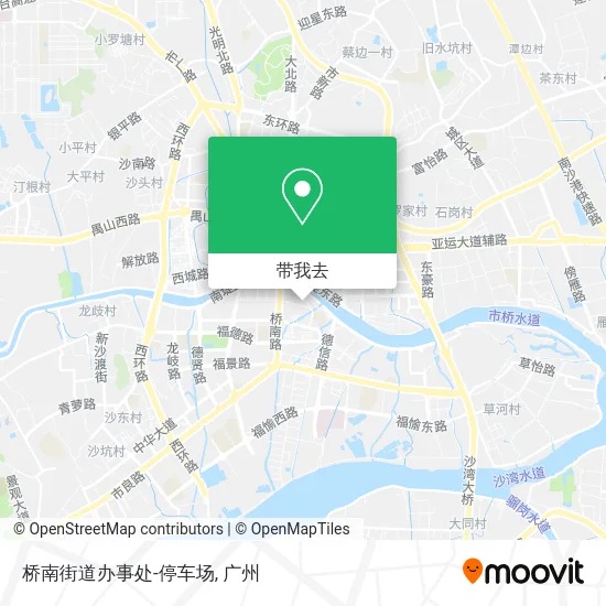 桥南街道办事处-停车场地图