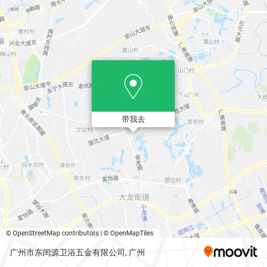 广州市东闰源卫浴五金有限公司地图