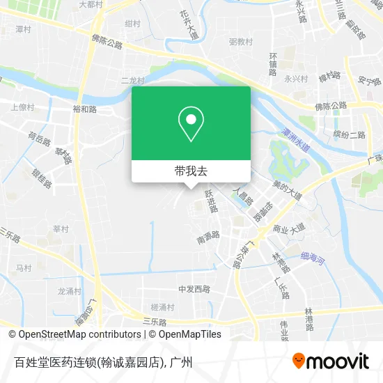 百姓堂医药连锁(翰诚嘉园店)地图