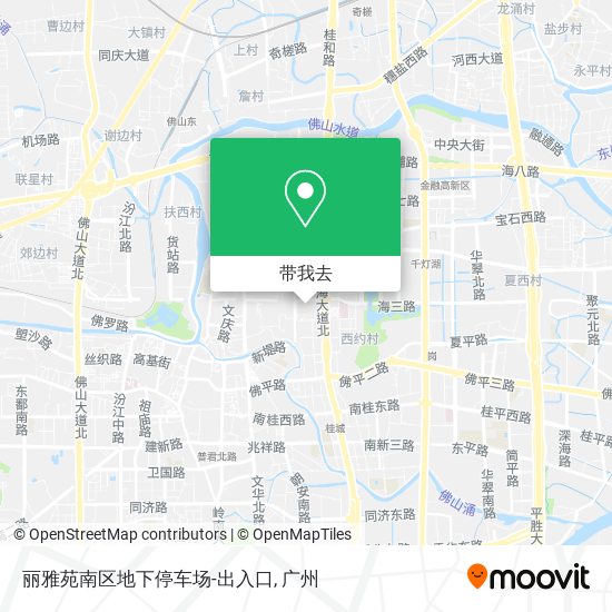 丽雅苑南区地下停车场-出入口地图