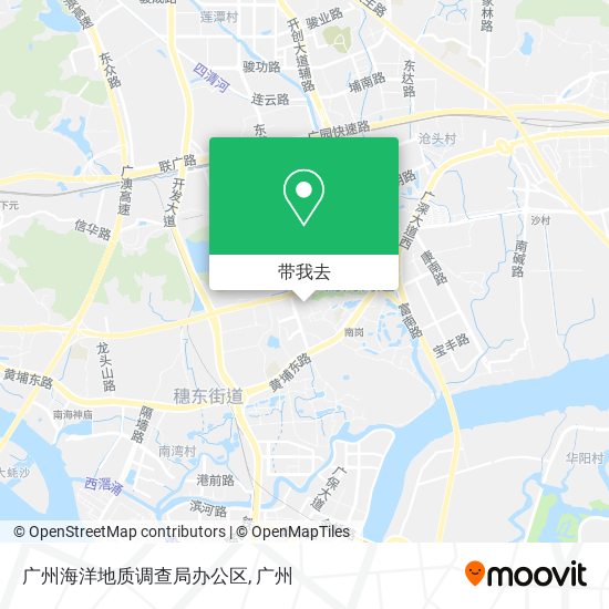 广州海洋地质调查局办公区地图