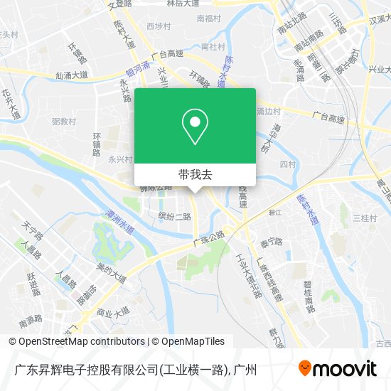 广东昇辉电子控股有限公司(工业横一路)地图