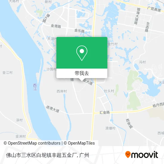佛山市三水区白坭镇丰超五金厂地图