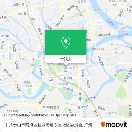 中共佛山市南海区桂城街道东区社区委员会地图
