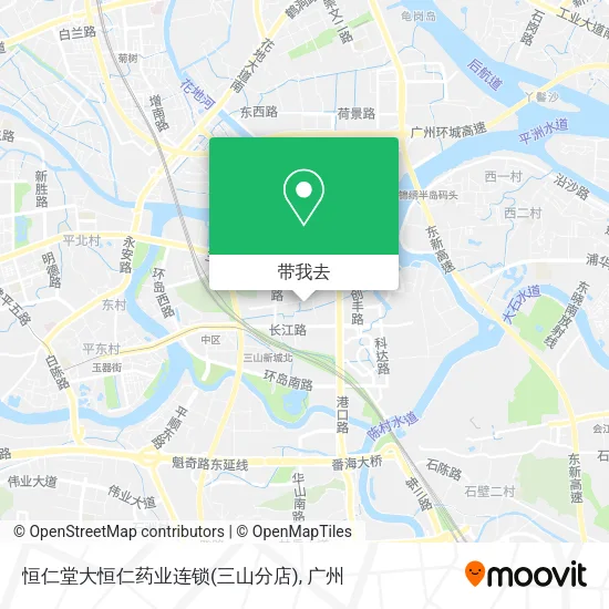 恒仁堂大恒仁药业连锁(三山分店)地图