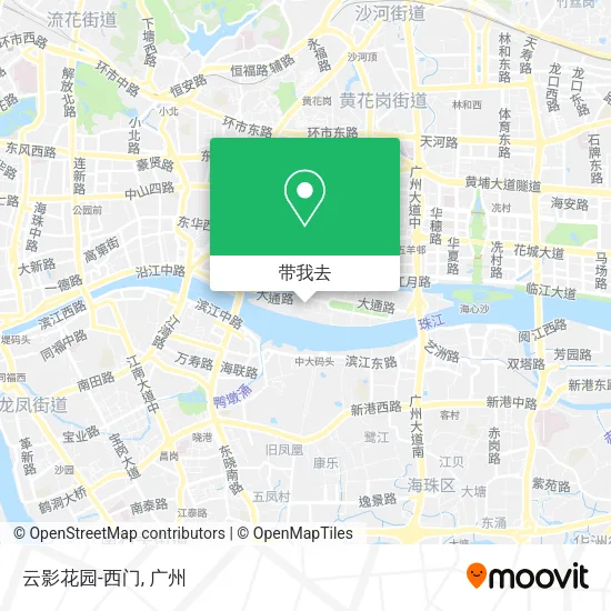云影花园-西门地图