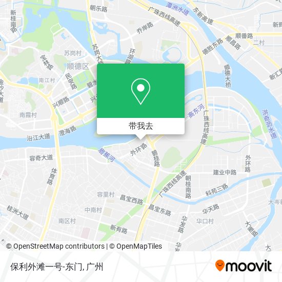 保利外滩一号-东门地图