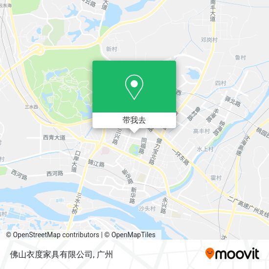 佛山衣度家具有限公司地图
