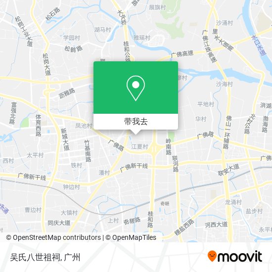吴氏八世祖祠地图