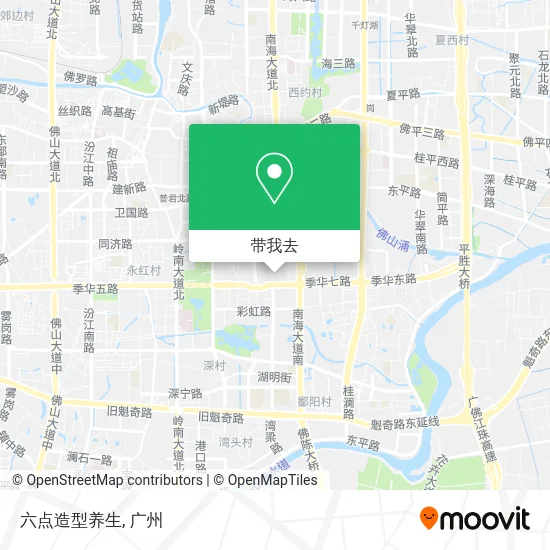 六点造型养生地图