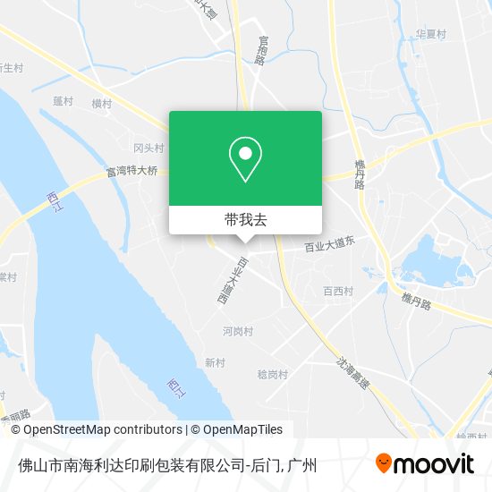 佛山市南海利达印刷包装有限公司-后门地图