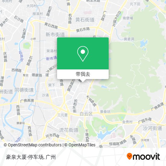 豪泉大厦-停车场地图