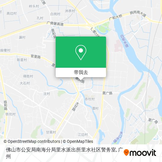 佛山市公安局南海分局里水派出所里水社区警务室地图