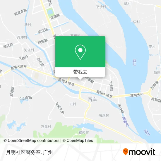 月明社区警务室地图