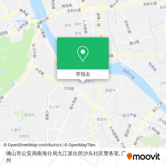 佛山市公安局南海分局九江派出所沙头社区警务室地图