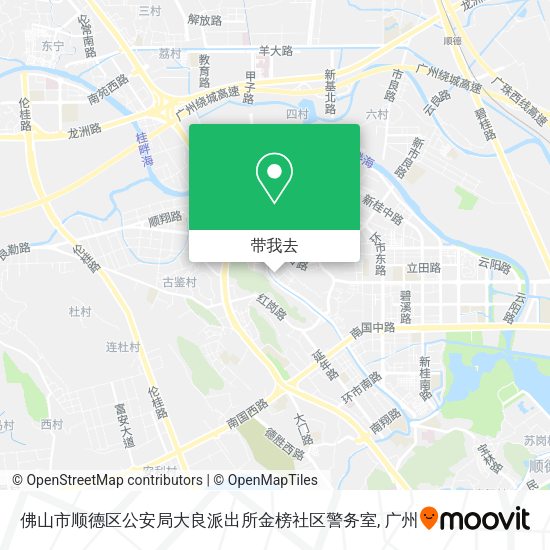 佛山市顺德区公安局大良派出所金榜社区警务室地图