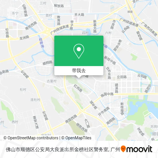 佛山市顺德区公安局大良派出所金榜社区警务室地图