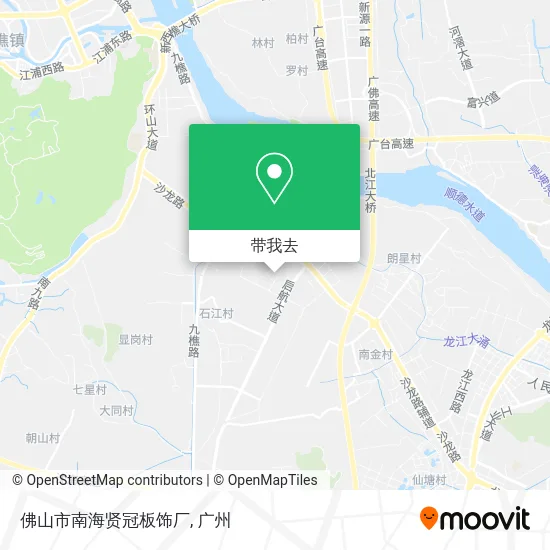 佛山市南海贤冠板饰厂地图