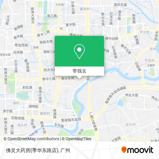 佛灵大药房(季华东路店)地图